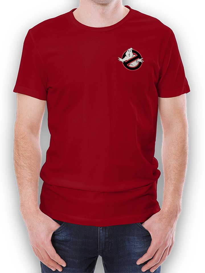 Ghostbusters Logo Neon Chest Print T-Shirt bordeaux L