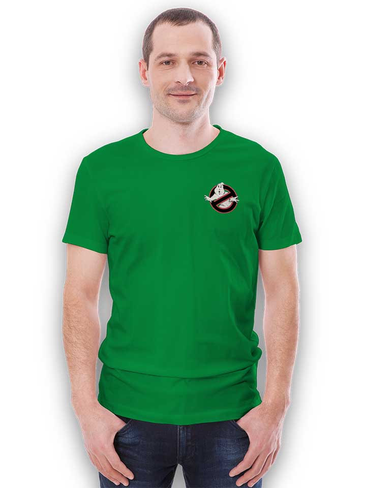 ghostbusters-logo-neon-chest-print-t-shirt gruen 2