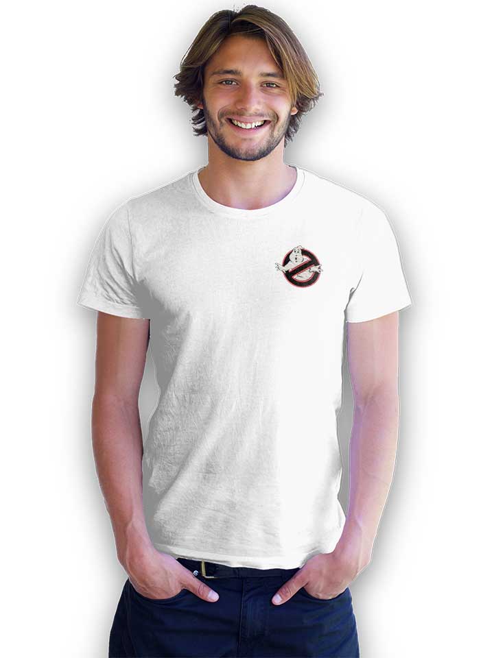 ghostbusters-logo-neon-chest-print-t-shirt weiss 2