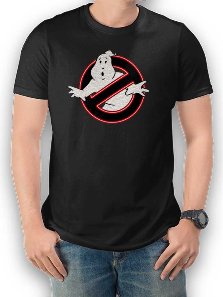 Ghostbusters Logo Neon T-Shirt schwarz L