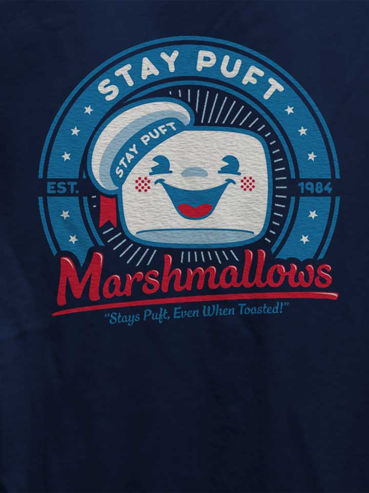 ghostbusters-marshmallows-damen-t-shirt dunkelblau 4
