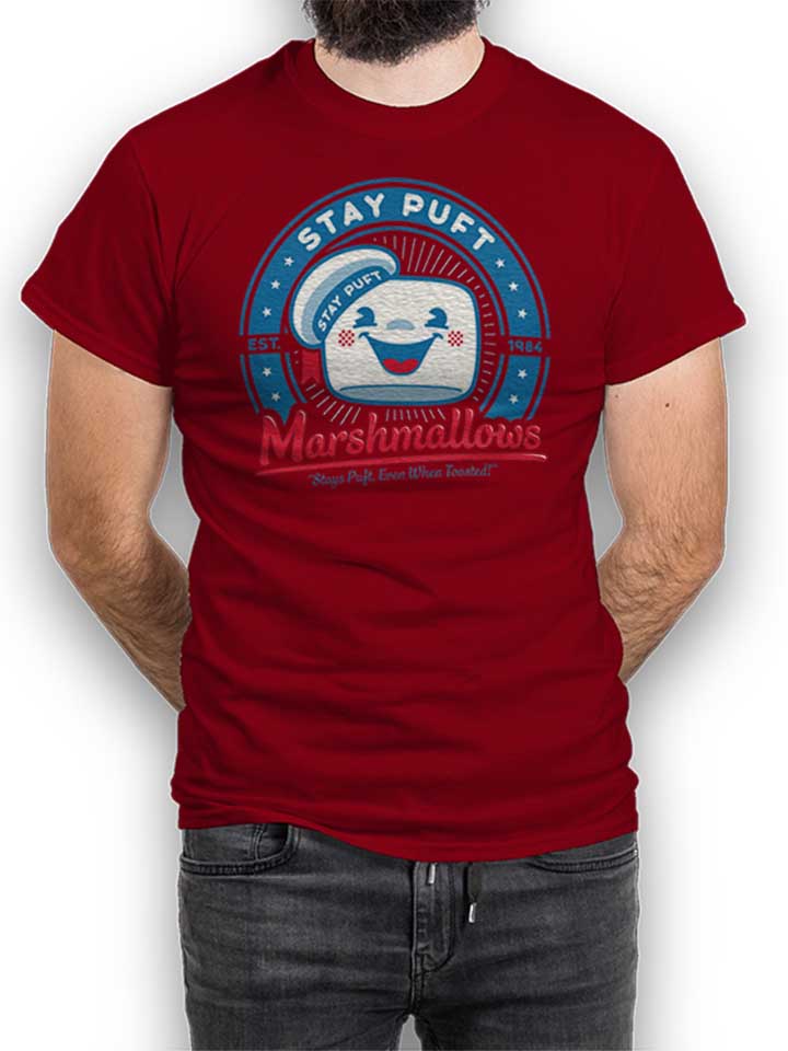 ghostbusters-marshmallows-t-shirt bordeaux 1