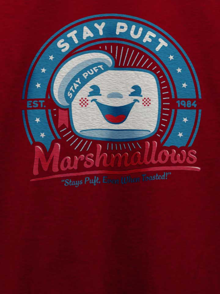 ghostbusters-marshmallows-t-shirt bordeaux 4