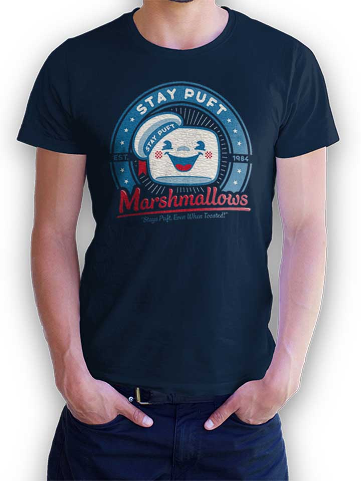 Ghostbusters Marshmallows T-Shirt blu-oltemare L