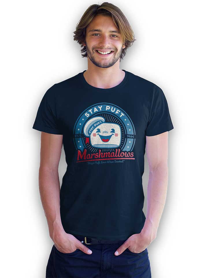 ghostbusters-marshmallows-t-shirt dunkelblau 2