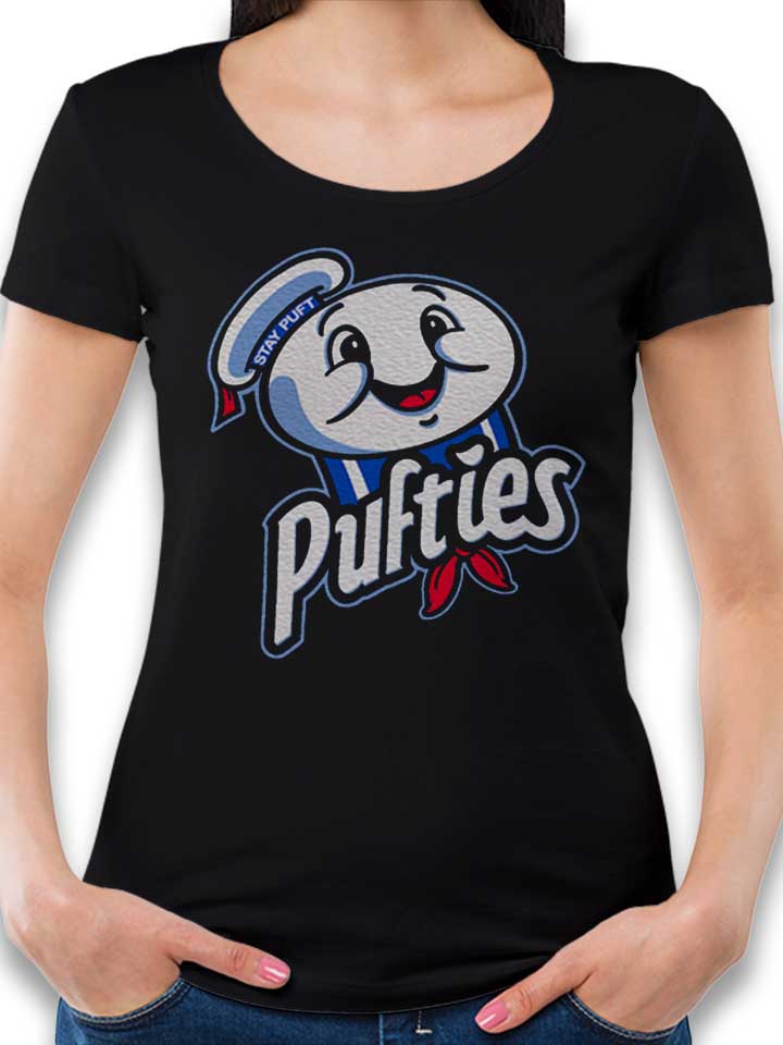 ghostbusters-pufties-damen-t-shirt schwarz 1