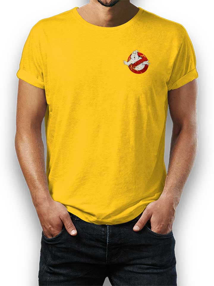 Ghostbusters Vintage Chest Print Camiseta amarillo L