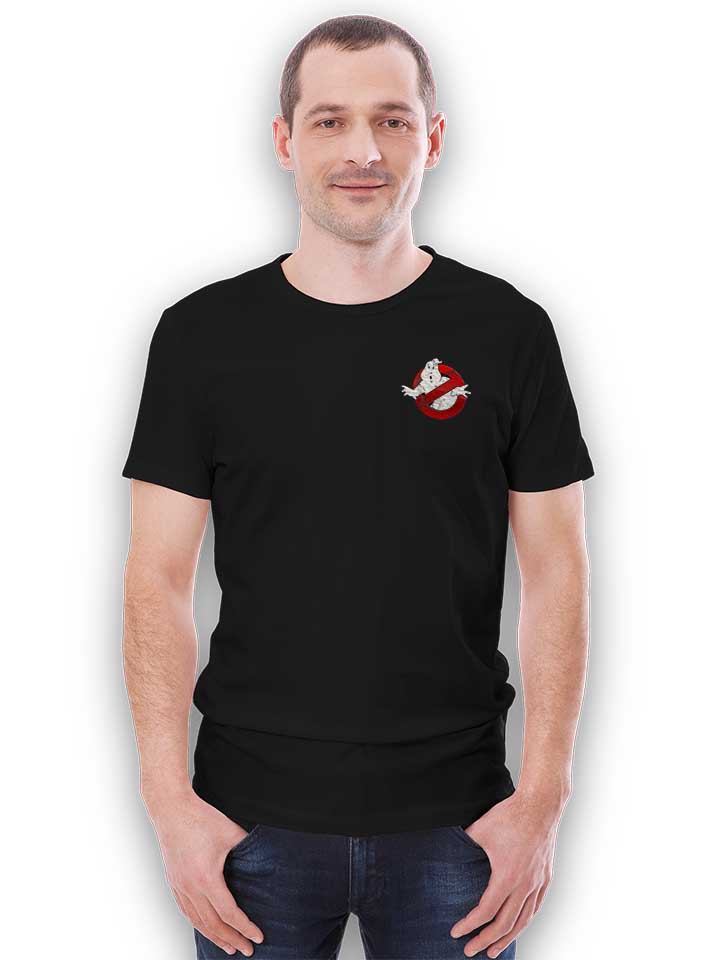ghostbusters-vintage-chest-print-t-shirt schwarz 2