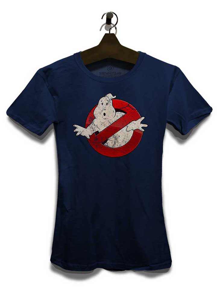 ghostbusters-vintage-damen-t-shirt dunkelblau 3