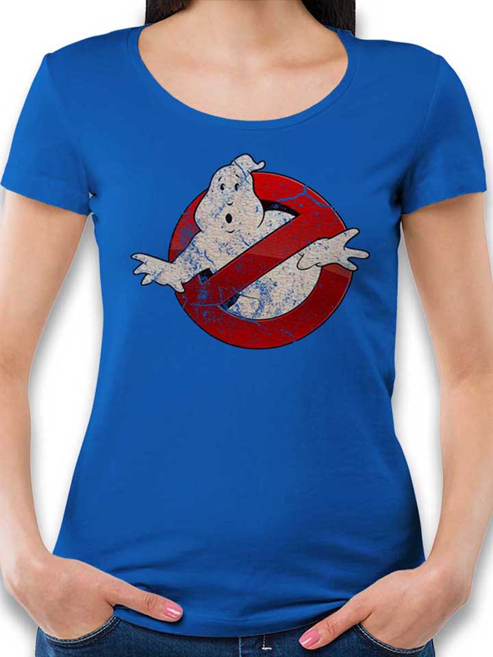 ghostbusters-vintage-damen-t-shirt royal 1