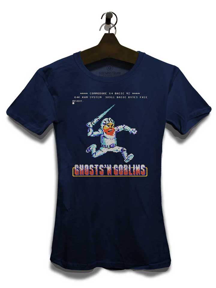 ghosts-n-goblins-damen-t-shirt dunkelblau 3