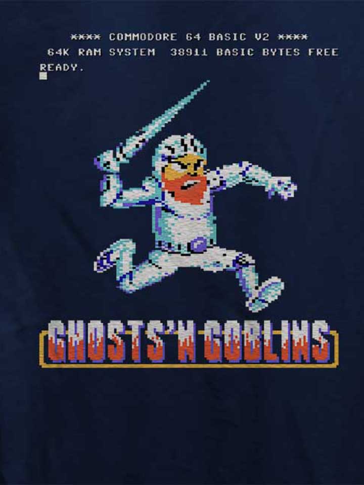 ghosts-n-goblins-damen-t-shirt dunkelblau 4