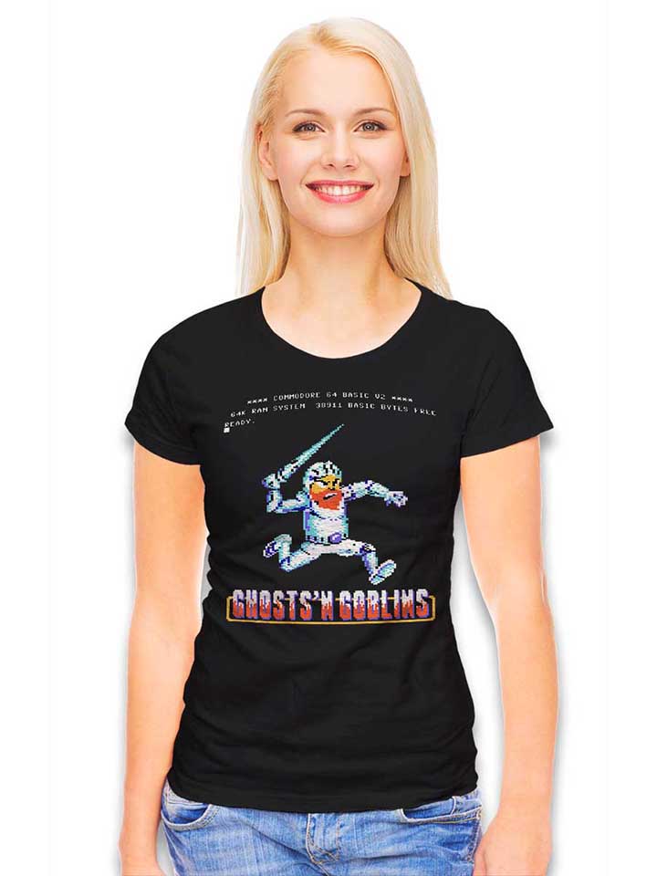 ghosts-n-goblins-damen-t-shirt schwarz 2