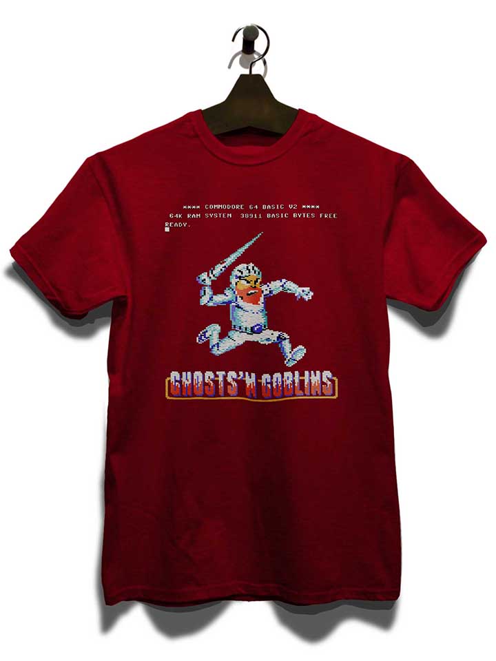 ghosts-n-goblins-t-shirt bordeaux 3