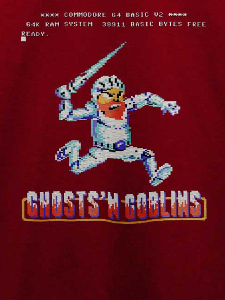 ghosts-n-goblins-t-shirt bordeaux 4