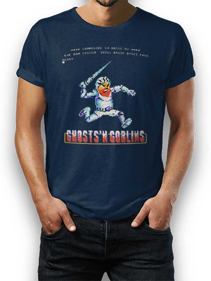 ghosts-n-goblins-t-shirt dunkelblau 1