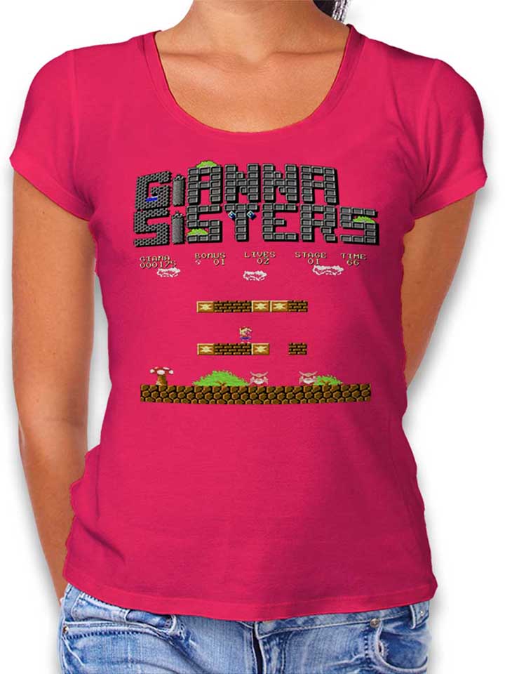 Gianna Sisters Damen T-Shirt fuchsia L