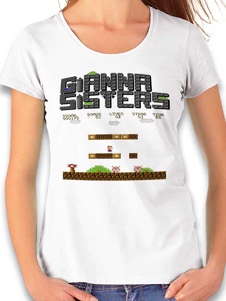 Gianna Sisters Damen T-Shirt weiss L