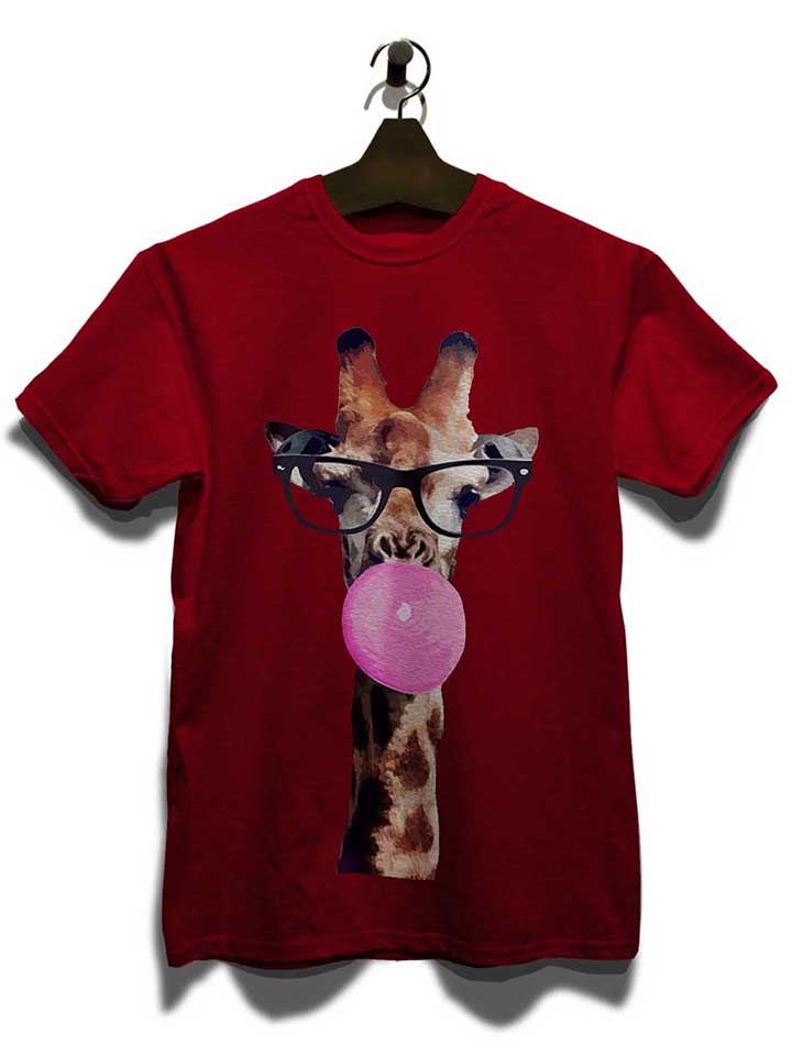 giraffe-bubblegum-t-shirt bordeaux 3
