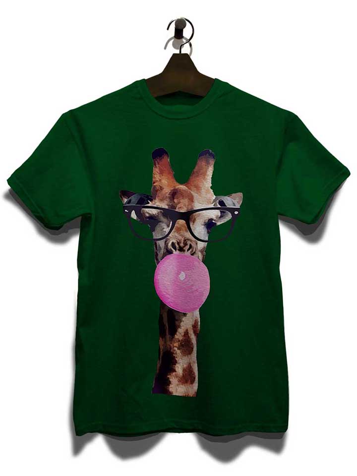 giraffe-bubblegum-t-shirt dunkelgruen 3