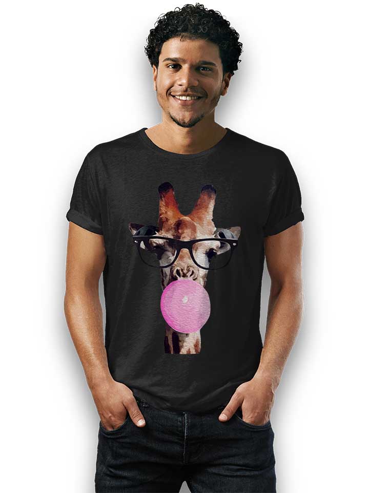 giraffe-bubblegum-t-shirt schwarz 2