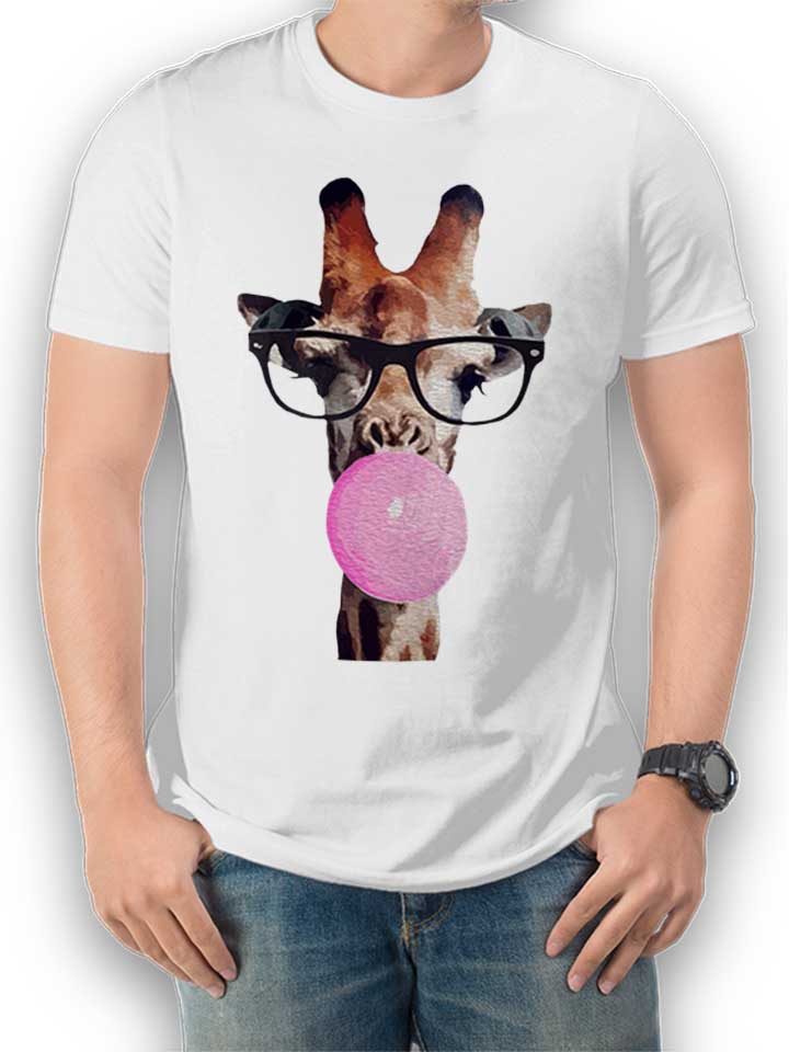 giraffe-bubblegum-t-shirt weiss 1
