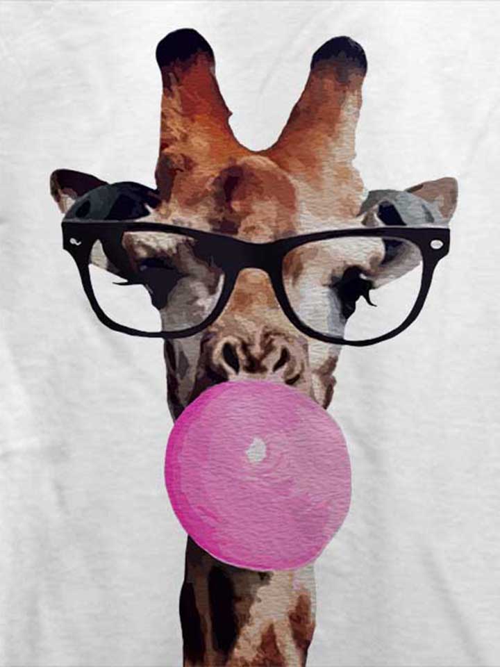 giraffe-bubblegum-t-shirt weiss 4