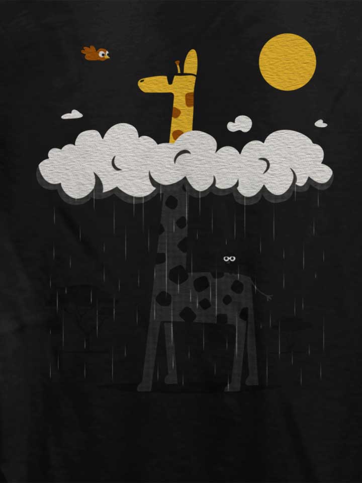 giraffe-in-summer-damen-t-shirt schwarz 4