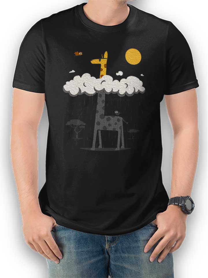 giraffe-in-summer-t-shirt schwarz 1