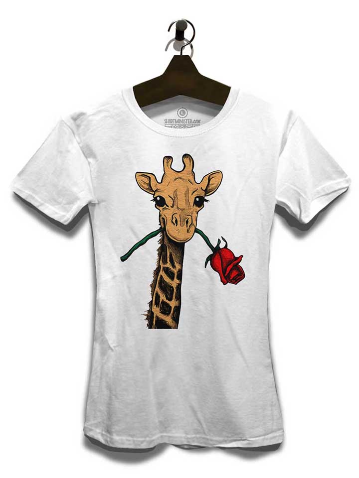 giraffe-rose-damen-t-shirt weiss 3