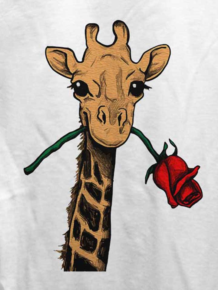 giraffe-rose-damen-t-shirt weiss 4