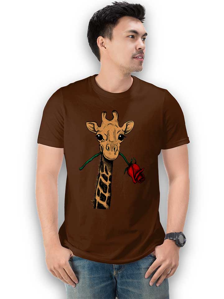 giraffe-rose-t-shirt braun 2
