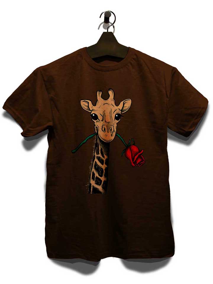 giraffe-rose-t-shirt braun 3