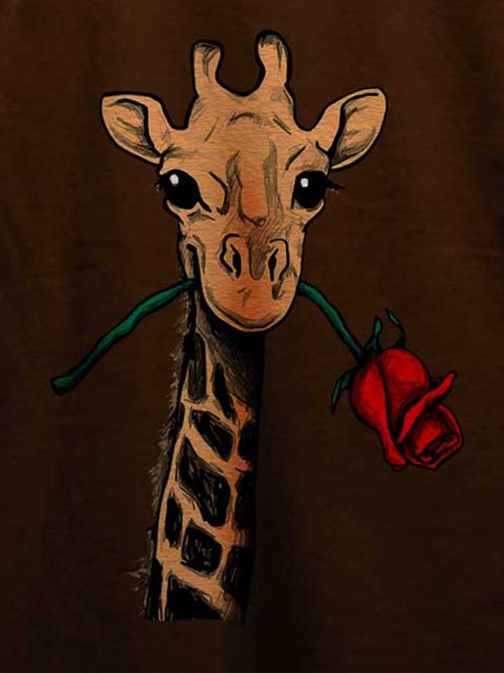 giraffe-rose-t-shirt braun 4
