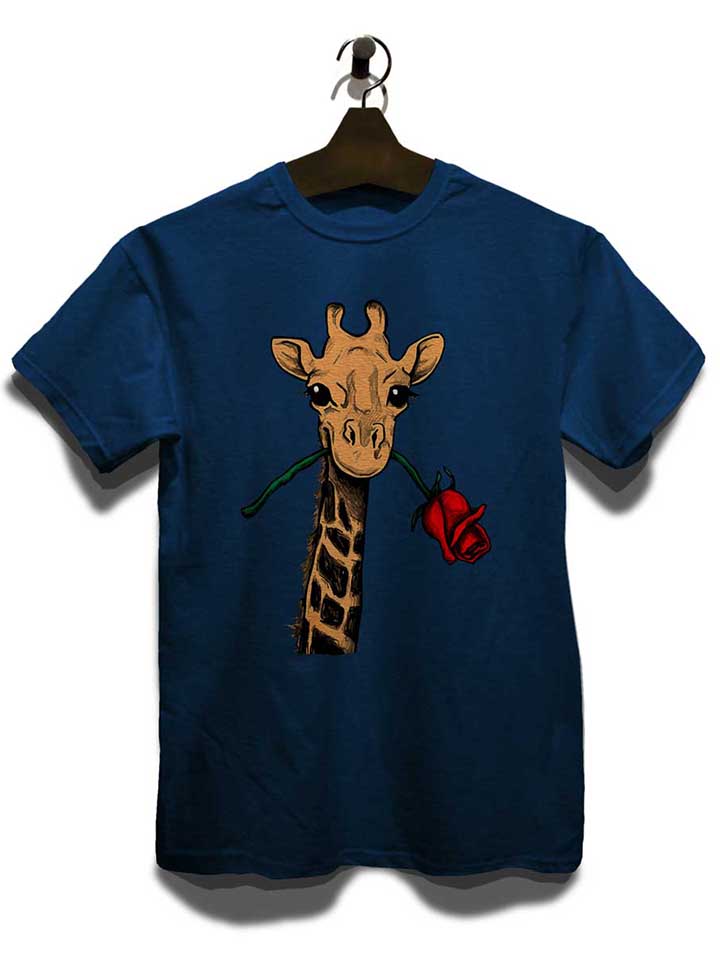 giraffe-rose-t-shirt dunkelblau 3