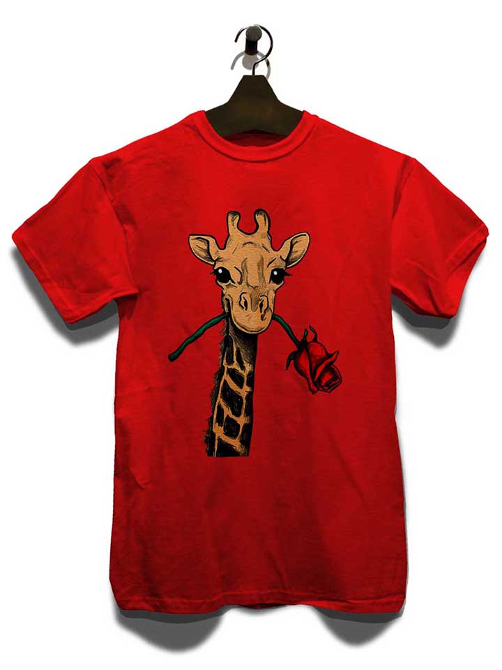giraffe-rose-t-shirt rot 3