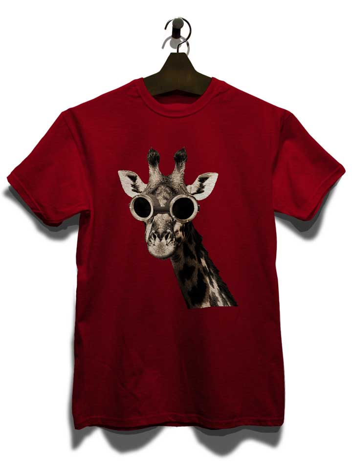 giraffe-with-sunglas-t-shirt bordeaux 3