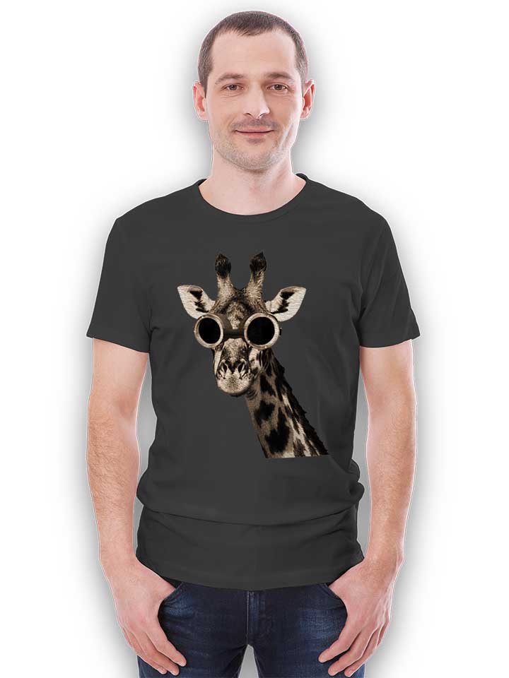 giraffe-with-sunglas-t-shirt dunkelgrau 2