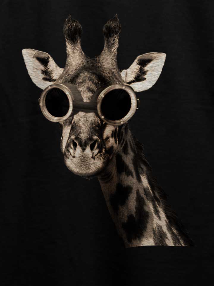 giraffe-with-sunglas-t-shirt schwarz 4