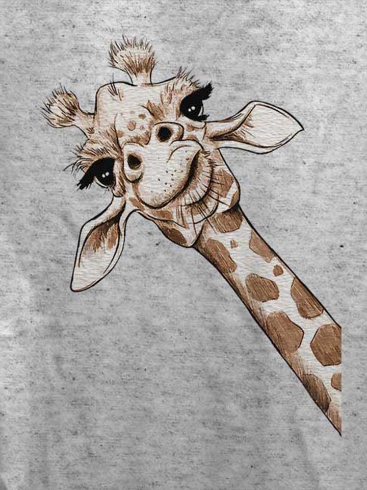 giraffe-damen-t-shirt grau-meliert 4