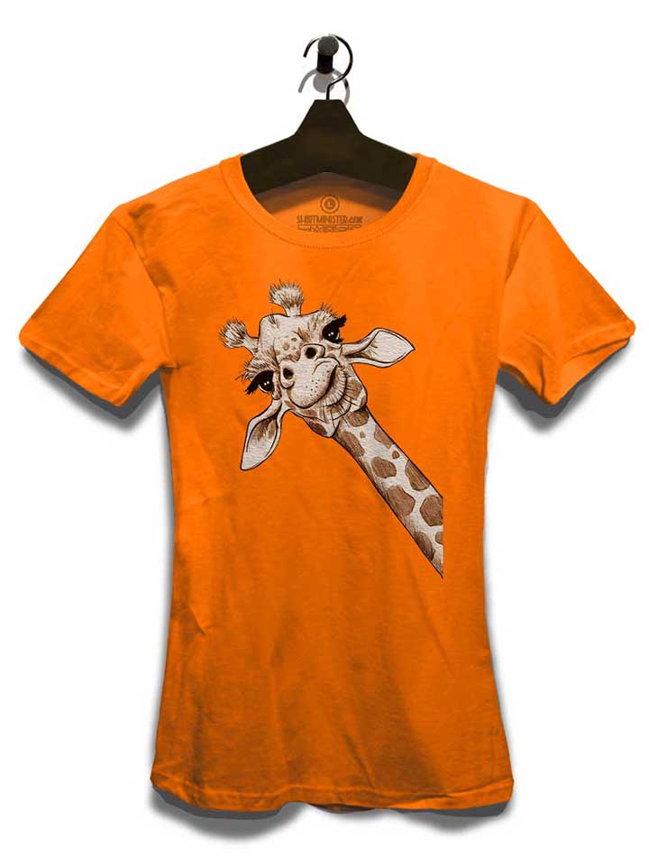 giraffe-damen-t-shirt orange 3