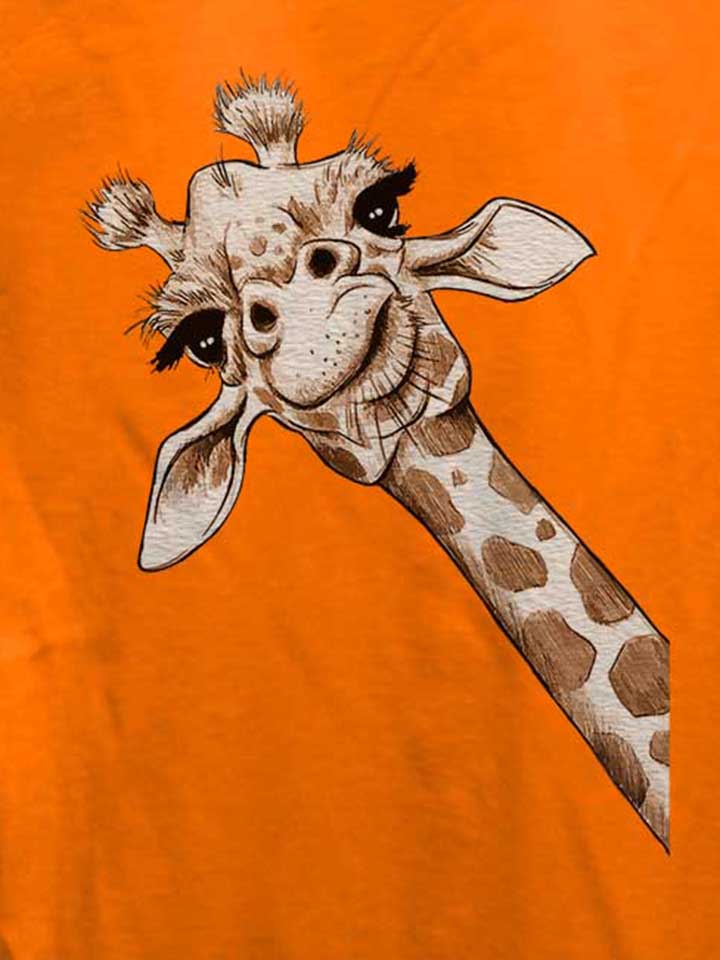 giraffe-damen-t-shirt orange 4