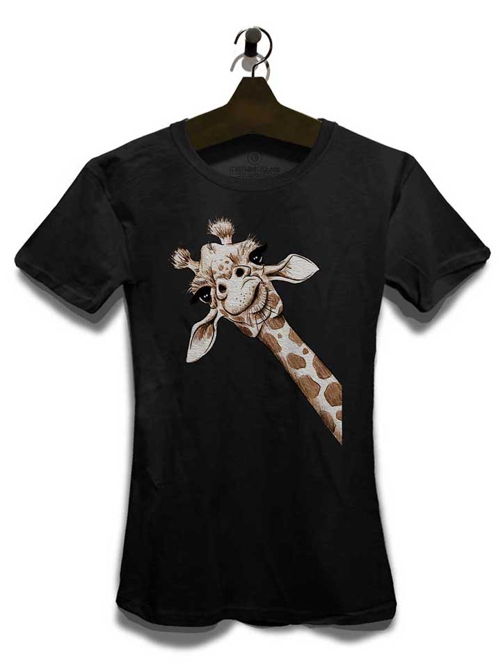 giraffe-damen-t-shirt schwarz 3