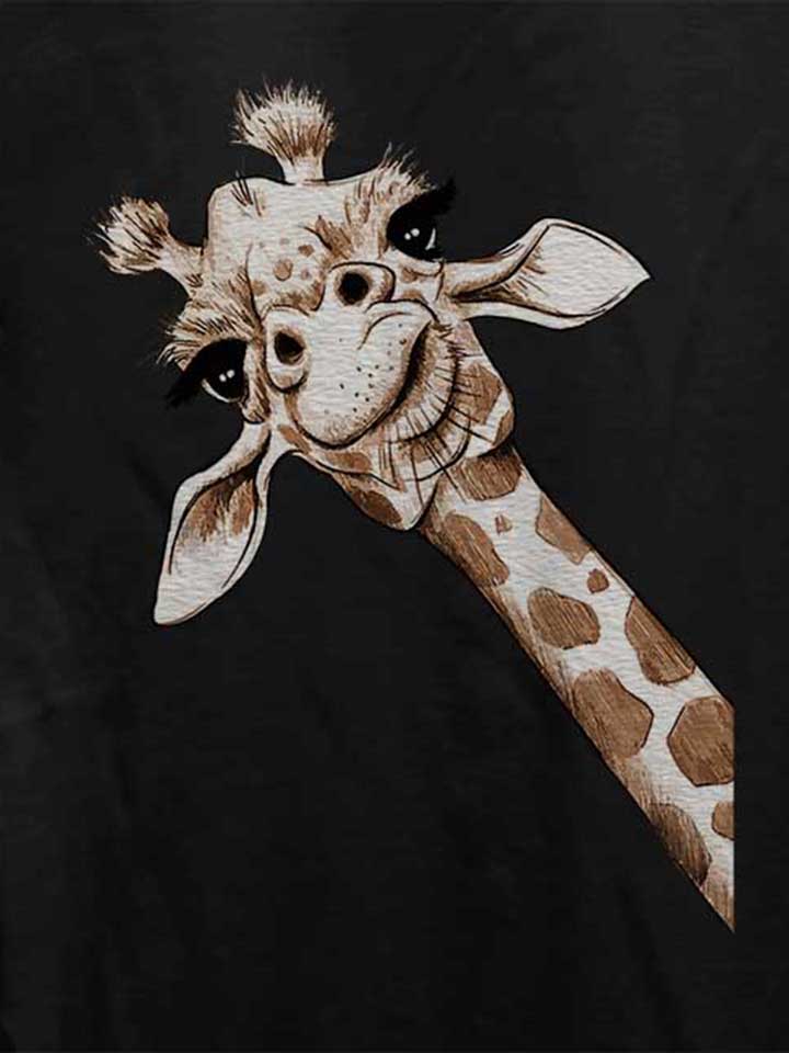 giraffe-damen-t-shirt schwarz 4
