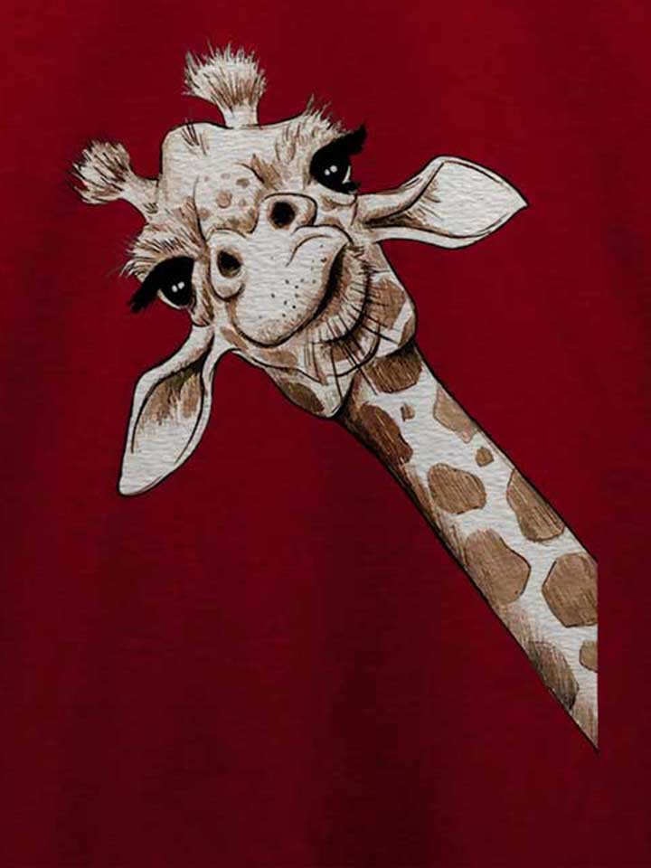 giraffe-t-shirt bordeaux 4
