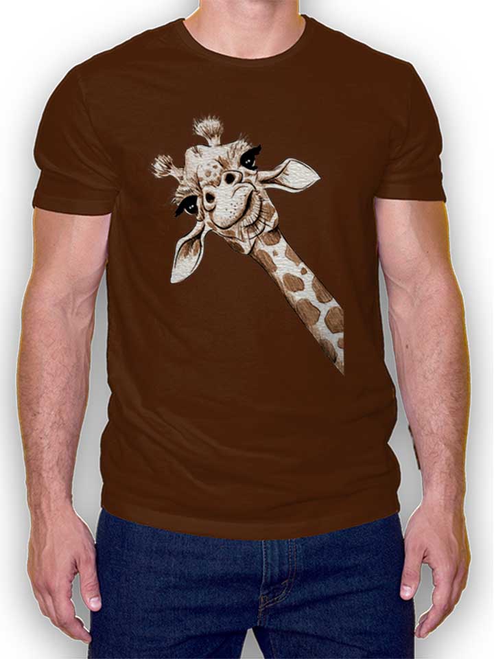 giraffe-t-shirt braun 1
