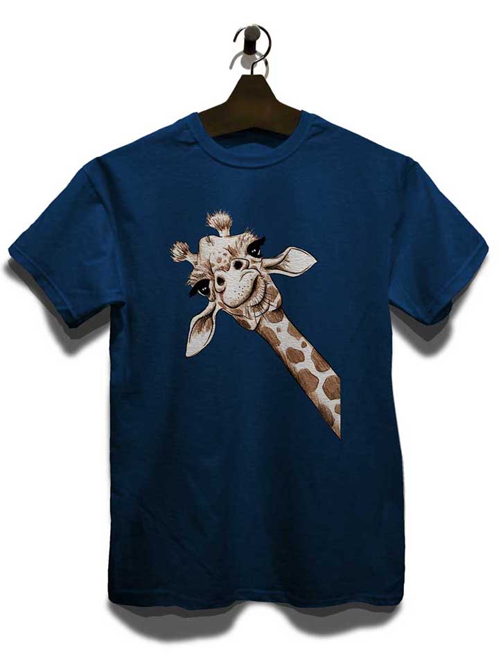 giraffe-t-shirt dunkelblau 3