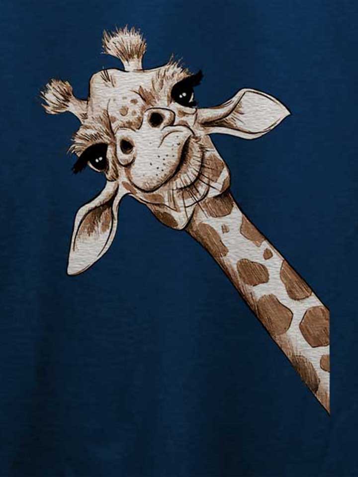 giraffe-t-shirt dunkelblau 4