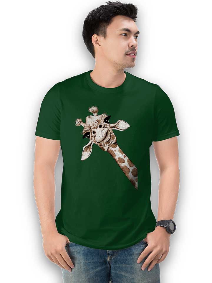 giraffe-t-shirt dunkelgruen 2