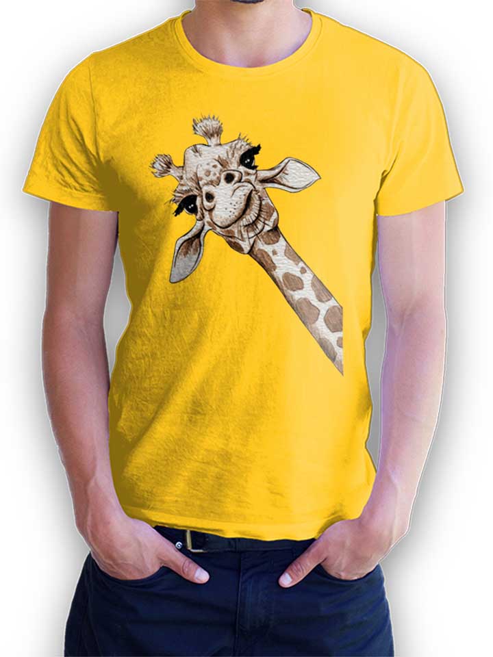 giraffe-t-shirt gelb 1